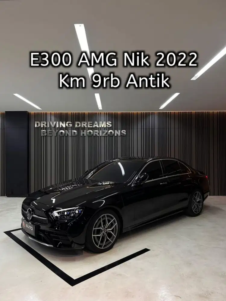 Mercedes Benz E300 AMG 2023 Hitam Mercy B1898HK Km9rb Nik 2022
