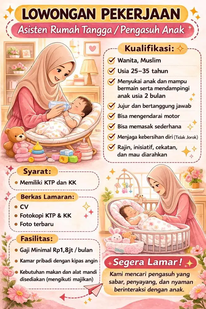 Di Butuhkan ART sehabis lebaran