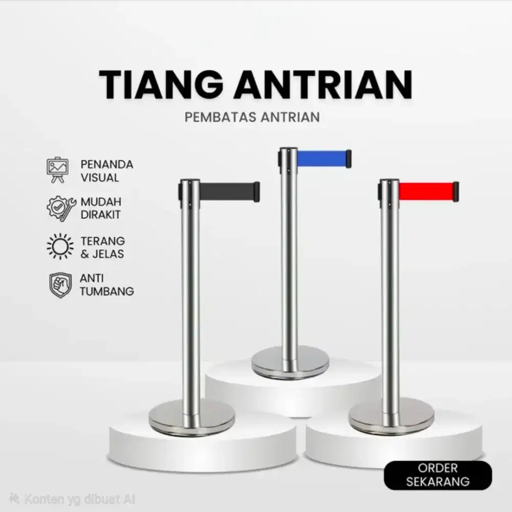 Tiang Pembatas Antrian /Krisbow Handrail