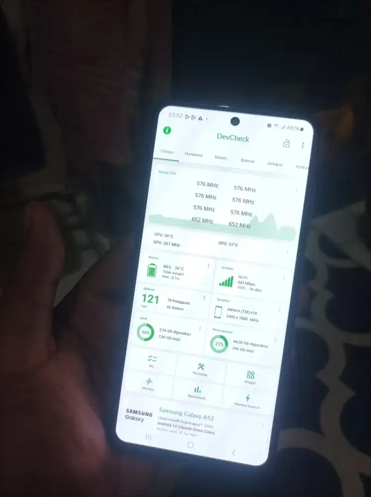 Samsung A52 Ram 8/256