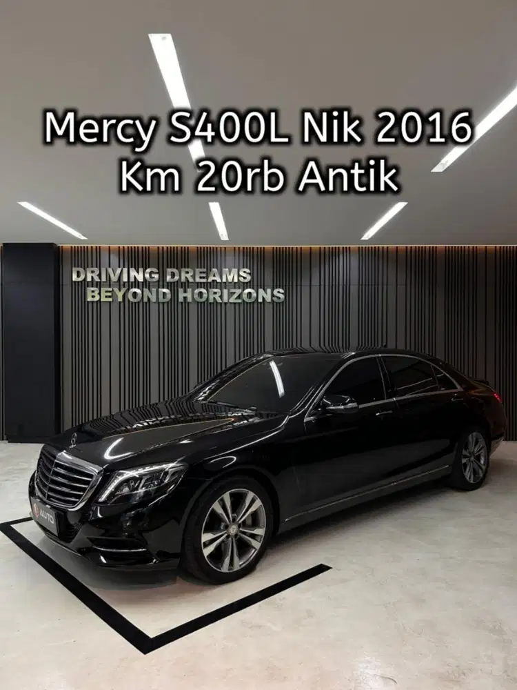 Mercedes Benz S400 S400L AT 2017 Hitam Mercy Km20rb B1FRL Nik 2016