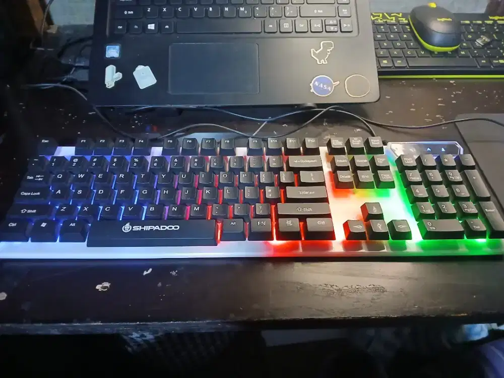 Keyboard Laptop/PC + Mouse RGB Second