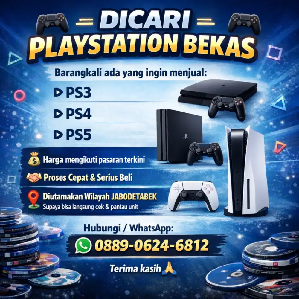 Dicari ps3, ps4, ps5 harga menyesuaikan pasaran