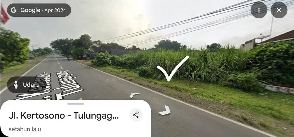Dijual Tanah Di Jalan Raya Papar Kediri, Posisi 0 Jalan Raya Utama.