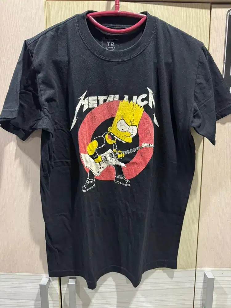 Baju kaos band METALLICA the simpson