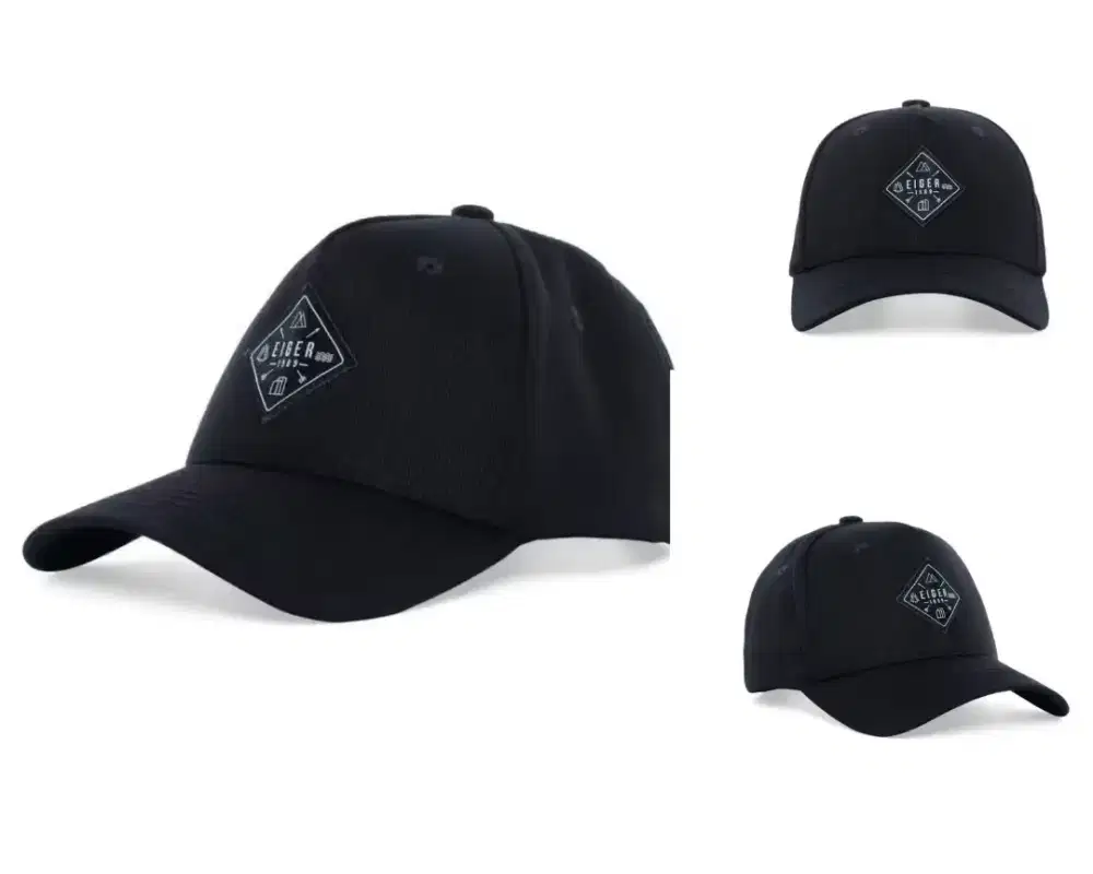 Topi Original Eiger - Eiger T.LS Baseball 1.2 1F Cap Black size M/L