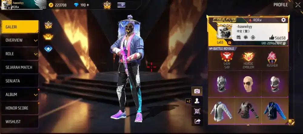 AKUN FF LOG Facebook bind lengkap