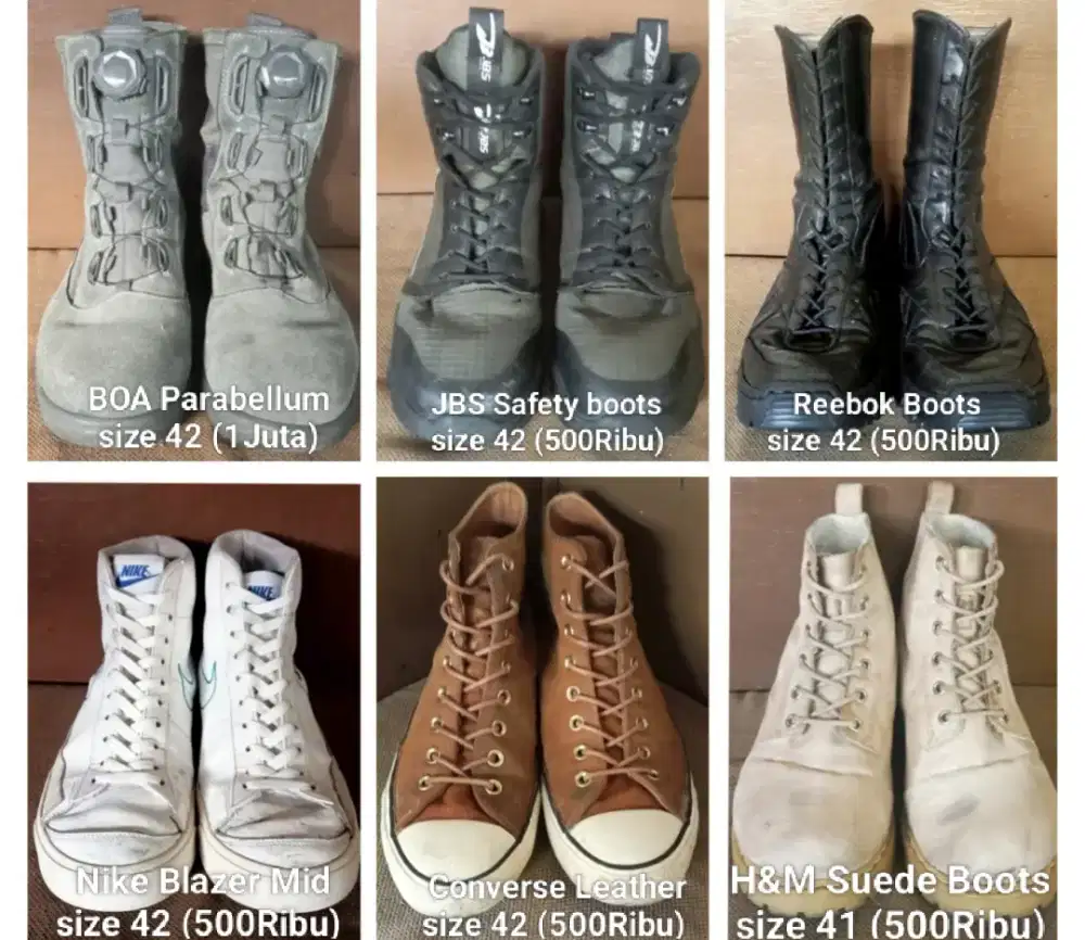 Sepatu boots size 42