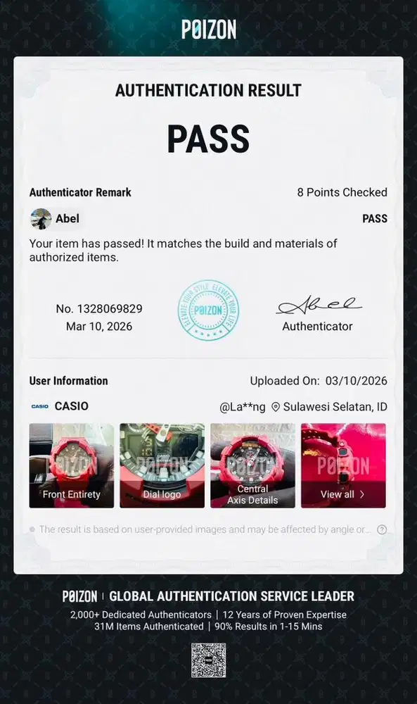 G shock wilkinson 120th sangat langkah