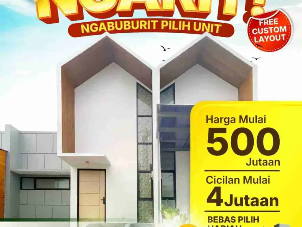 Dijual Rumah Baru Bisa KPR READY SIAP HUNI Cimuning - Mustika Jaya, Kota Bekasi