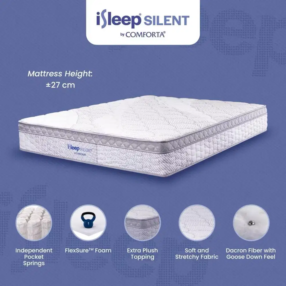 Kasur 120x200cm iSleep Silent by Comforta