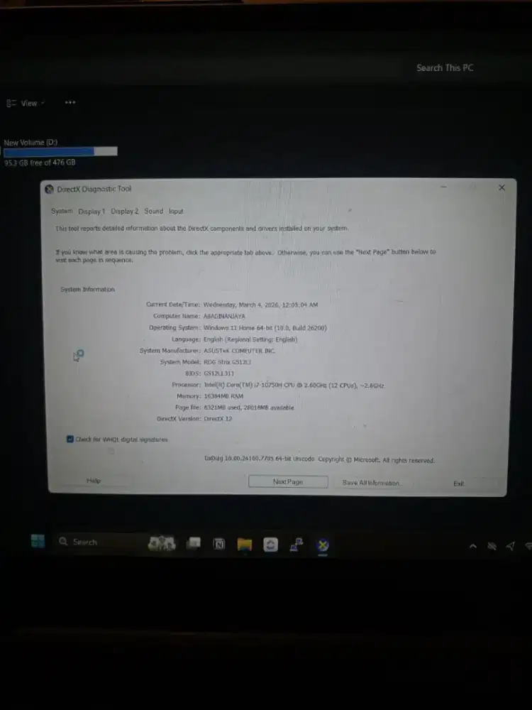 ASUS ROG STRIX G512LI
