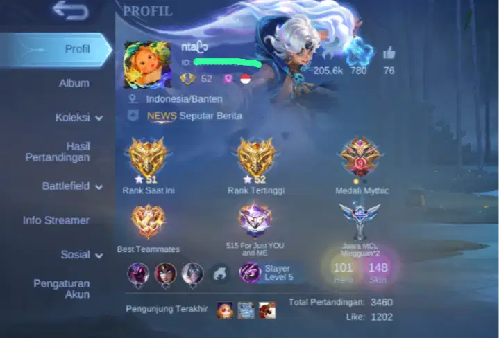 Vivo y21 +Akun mobile legends