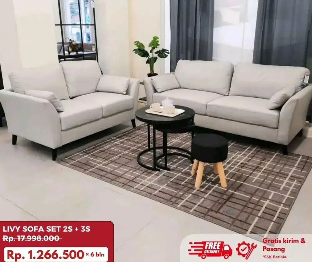 Livy sofa set ruang tamu
