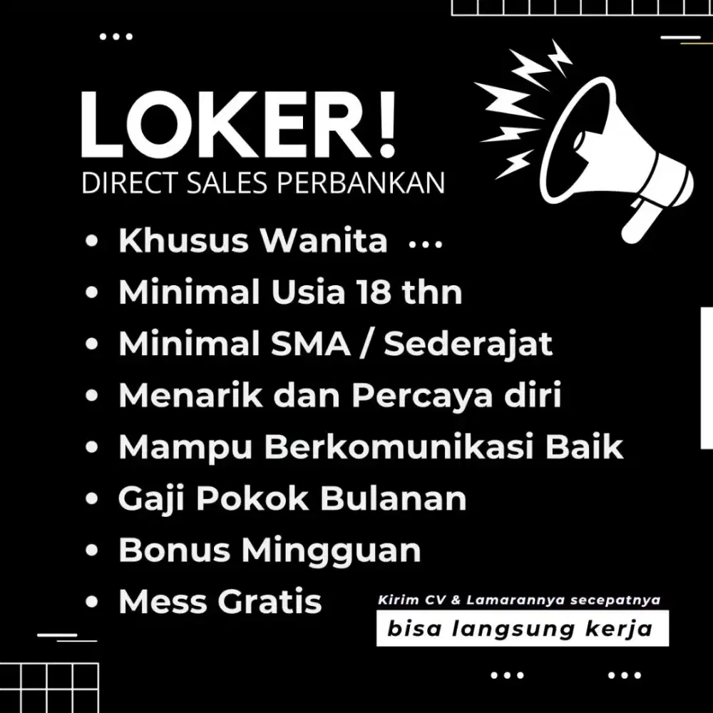 LOKER SALES BANK DIGITAL ALLO BANK