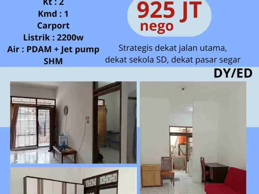 JUAL CEPAT RUMAH SIAP HUNI TKI 2