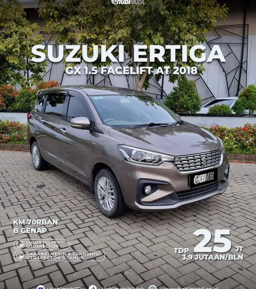 Ertiga GX 1.5 Facelift AT Thn 2018