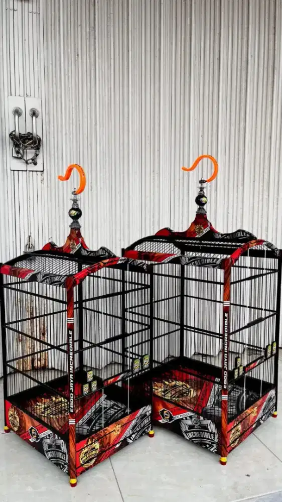 Sangkar kotak ebod decal fiber