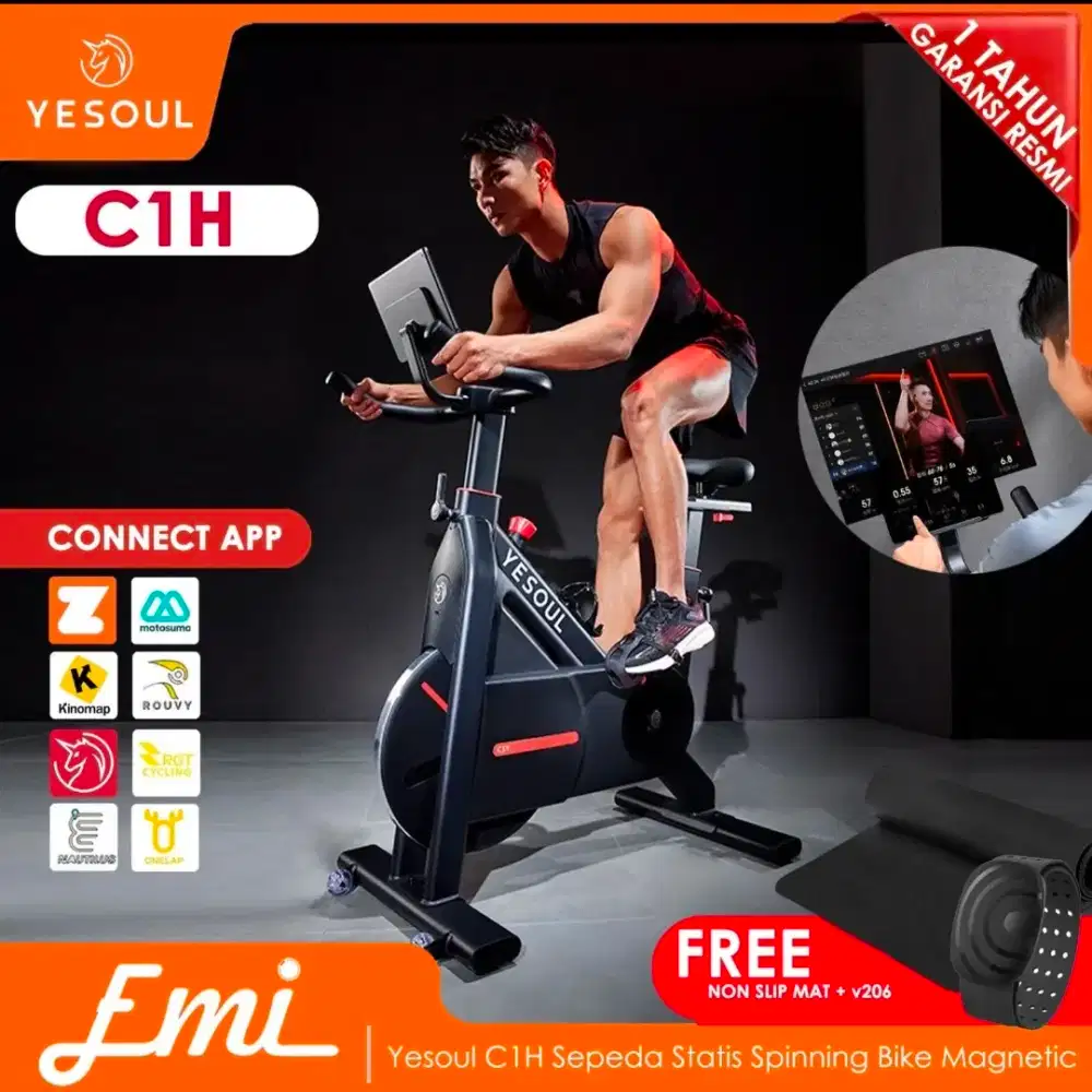 Sepeda Statis YESOUL C1H Smart Spinning Bike – Kondisi Bagus