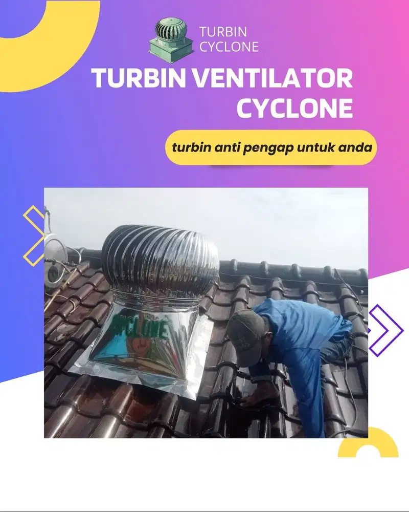 JUAL TURBIN VENTILATOR TANGERANG MERK CYCLONE