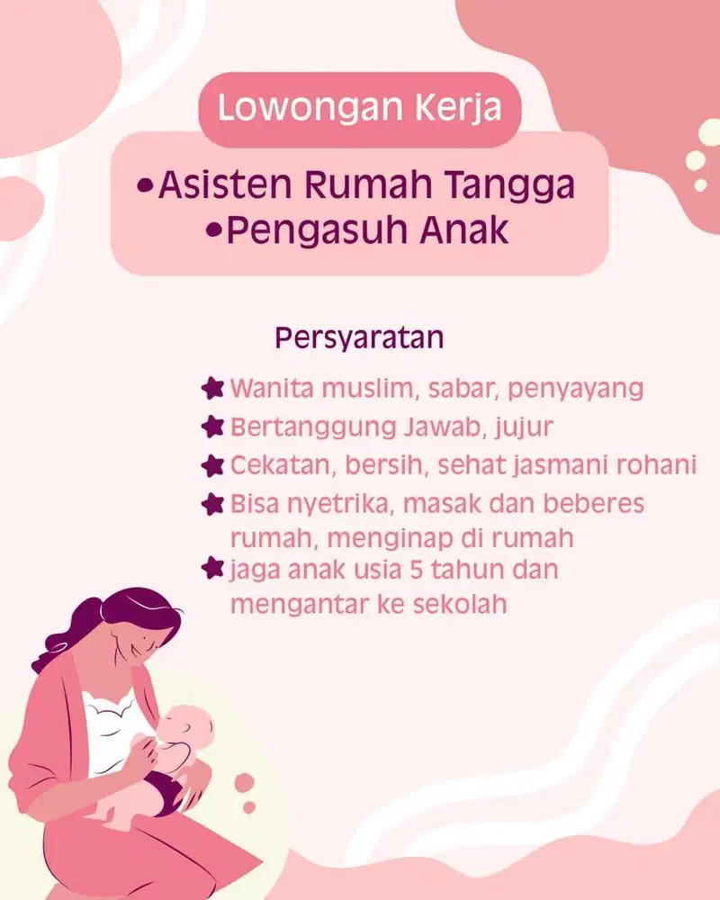 Cari pengasuh anak & ART