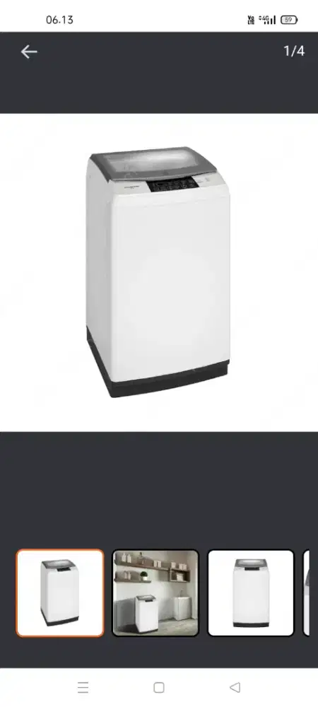 Electrolux 8,5kg mesin cuci top loading