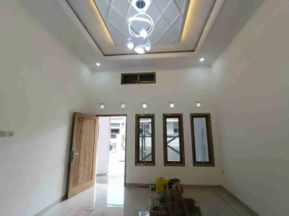 rumah cantik proses finishing bonus kitchen set dan lampu gantung di cluster gentan