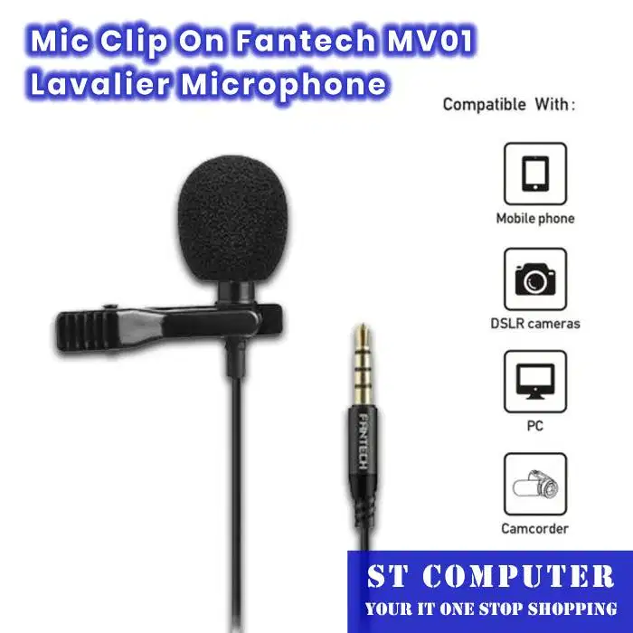 Mic Clip On Fantech MV01 Lavalier Microphone