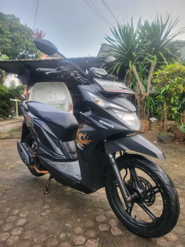 Honda Beat Street 2019 Hitam Doff Full Orisinil Surat Lengkap