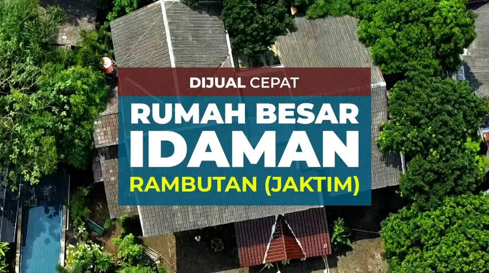 Dijual Rumah Asri & Besar 2.600 m² Jakarta Timur