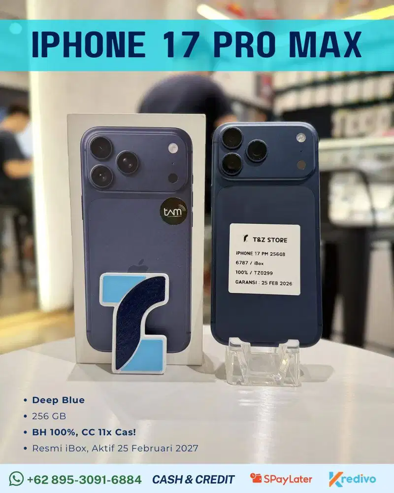IPHONE 17 PRO MAX 256 GB - DEEP BLUE LIKE NEW