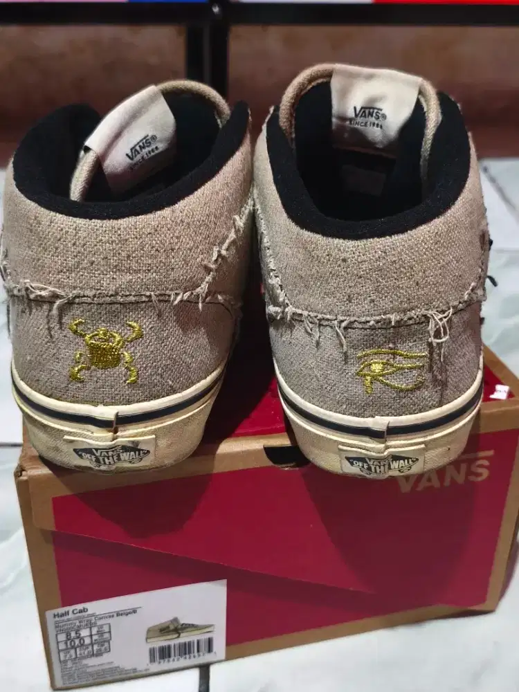 Sepatu Vans Mummy Wrap Canvas Beige (Half Cab)