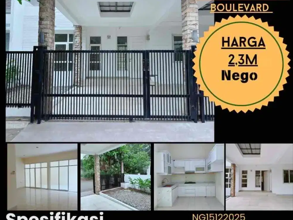 Rumah cantik siap huni tanah luas di cibubur country