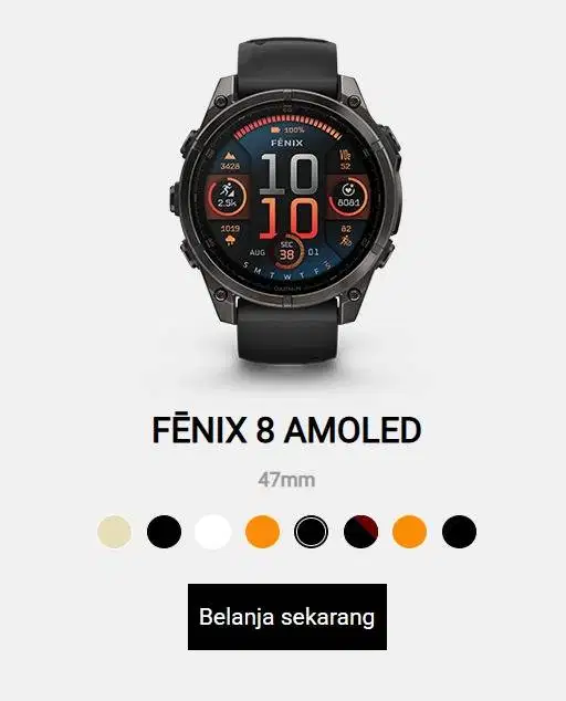 [BNIB] Garmin Fenix 8 Amoled | 47mm | Steel Black
