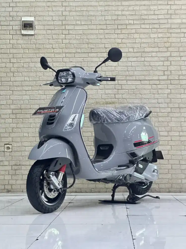 ODO 10RB‼️Vespa S125 Facelift 2022 Grey Favorit - Dava Mustika kepuh