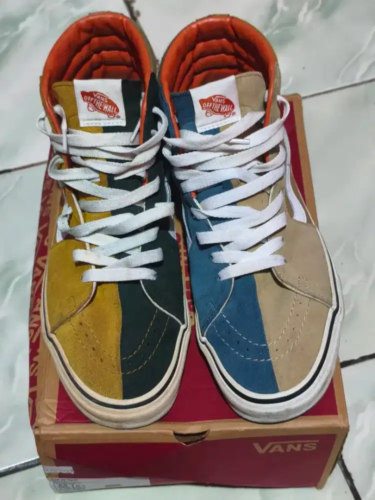 Sepatu Vans Duck Canvas Multi (Sk8-Hi Split)