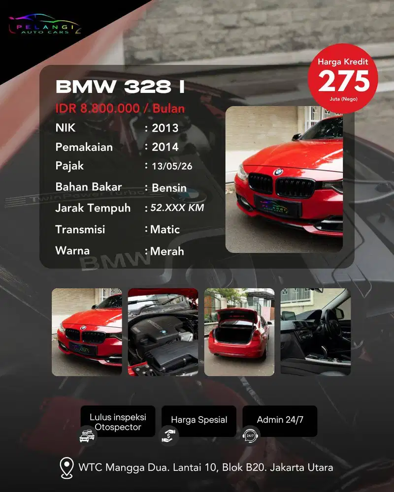 FOR SALE: BMW 328 i Sport 2013 (AT)