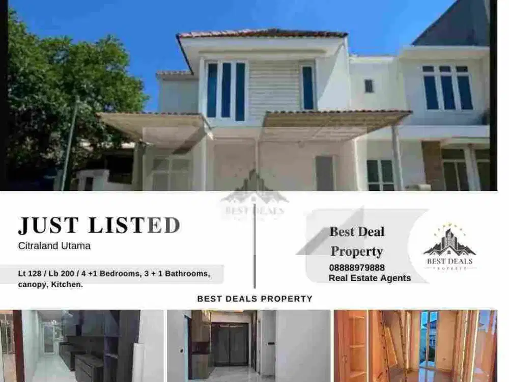 Rumah baru siap huni CITRALAND UTAMA