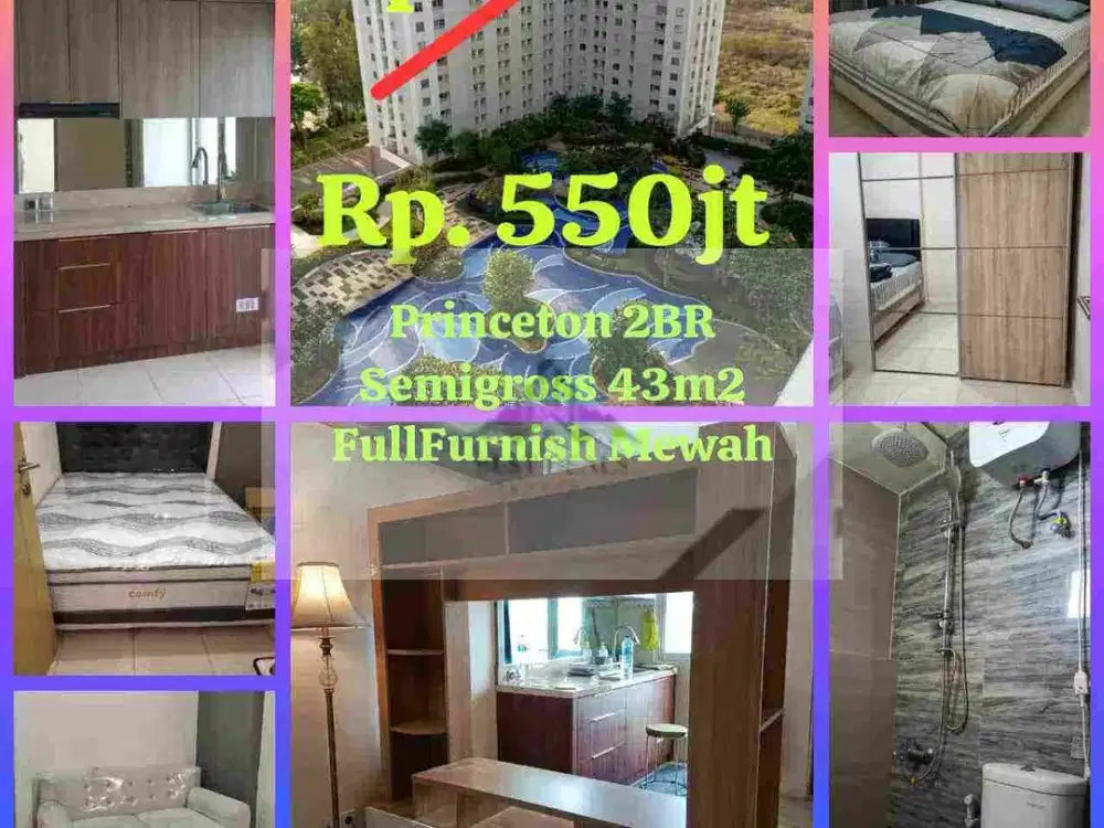 Apartemen Princeton 2 BR siap Huni