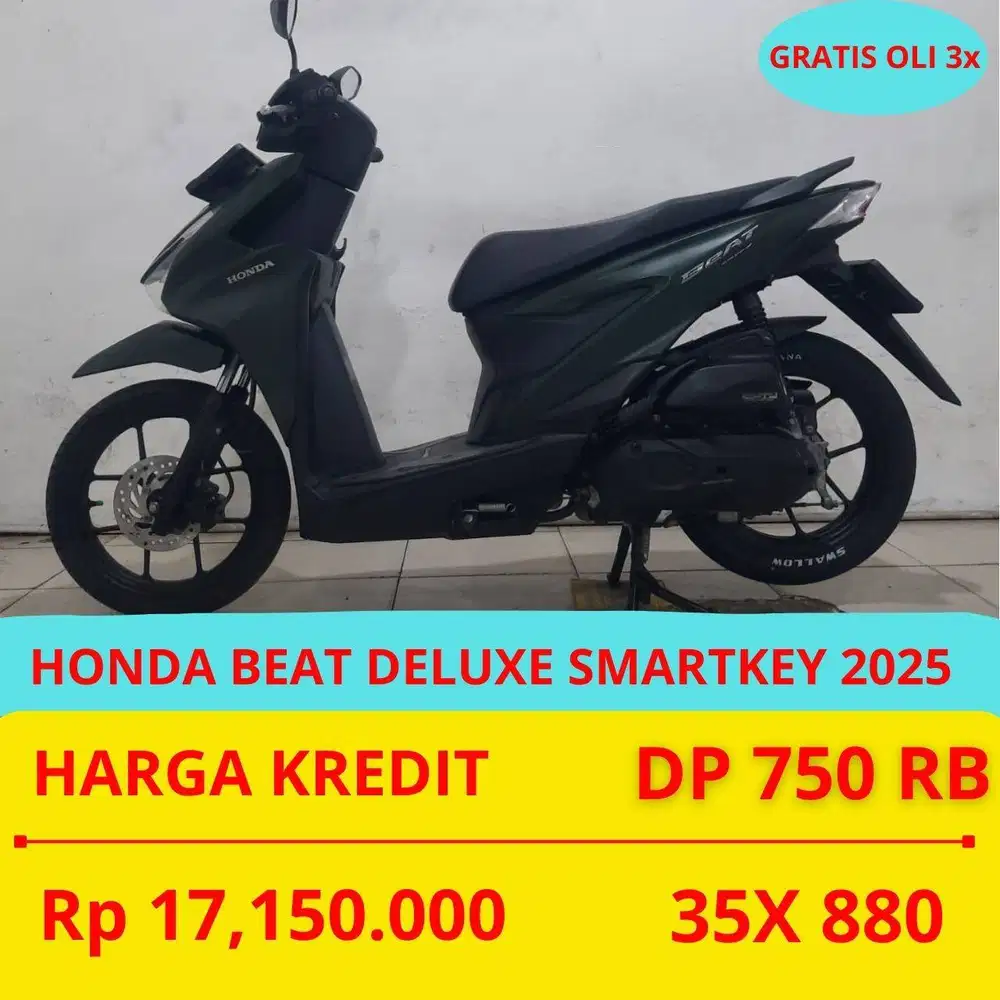 PROMO SUKSES MOTOR BEAT DELUXE SMARTKEY 2025 DP MURAH 750 RIBU GUYSS
