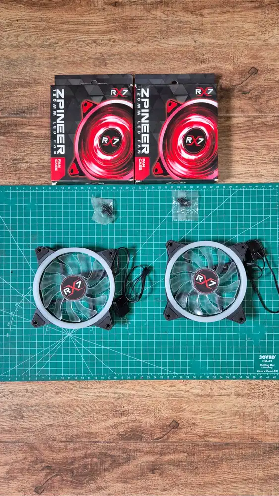 Fan Casing 12 CM Zpineer WHITE LED NEW