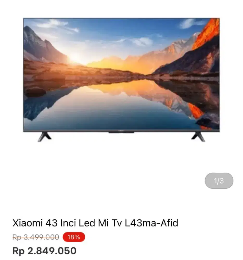 XIAOMI 43 INCI LED GOOGLE TV