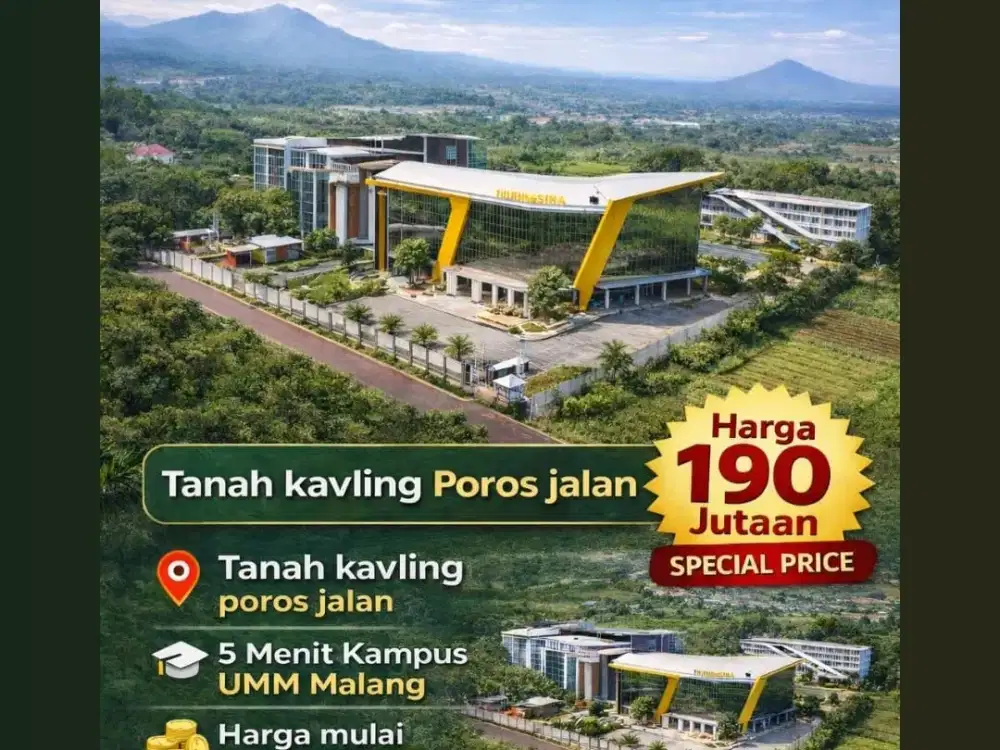 Dijual Tanah Siap Bangun – Hanya 5 Menit dari Kampus UMM