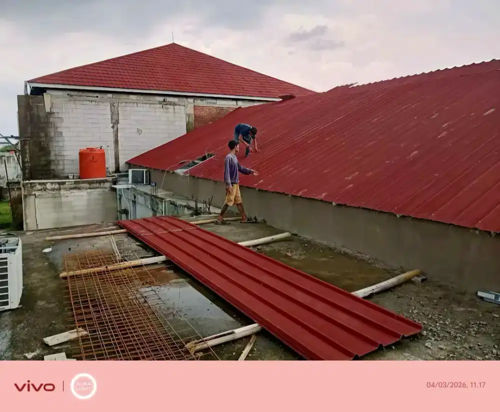 Pasang rangka baja ringan atap spandek