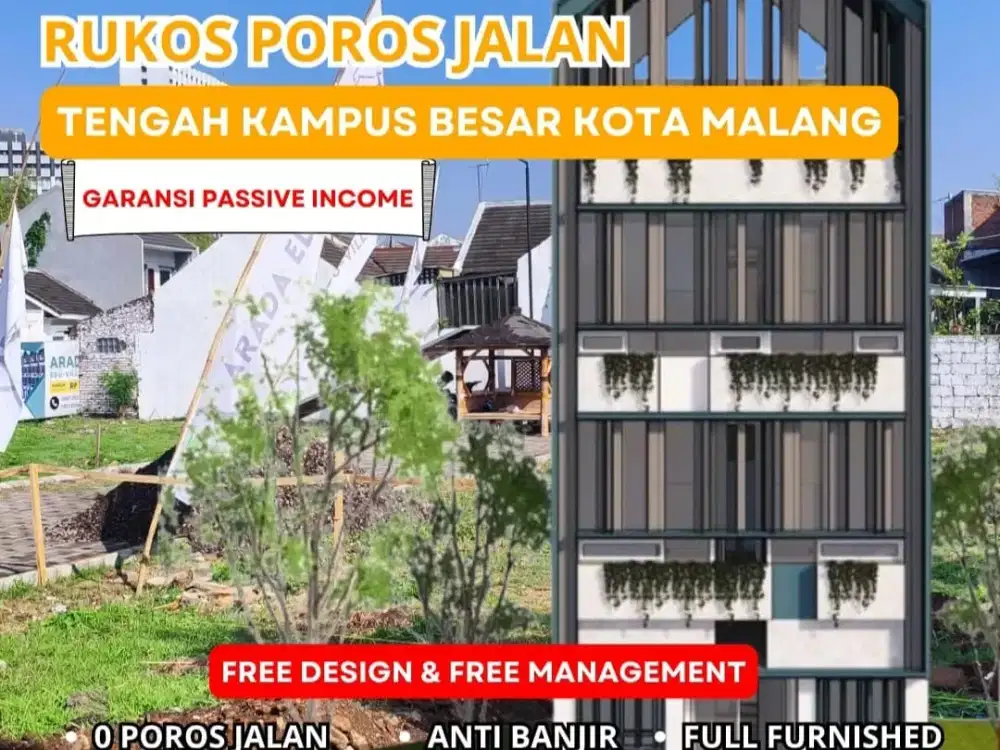 Dijual Rumah Kost 10 Kamar  Jl. Saxophone, Tunggulwulung