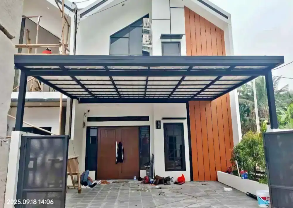 Pasang kanopi baja ringan