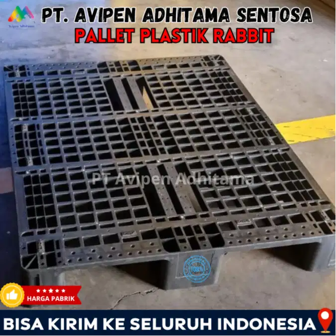 Pallet Plastik Rabbit Industri Tatakan Gudang Heavy Duty Tangerang