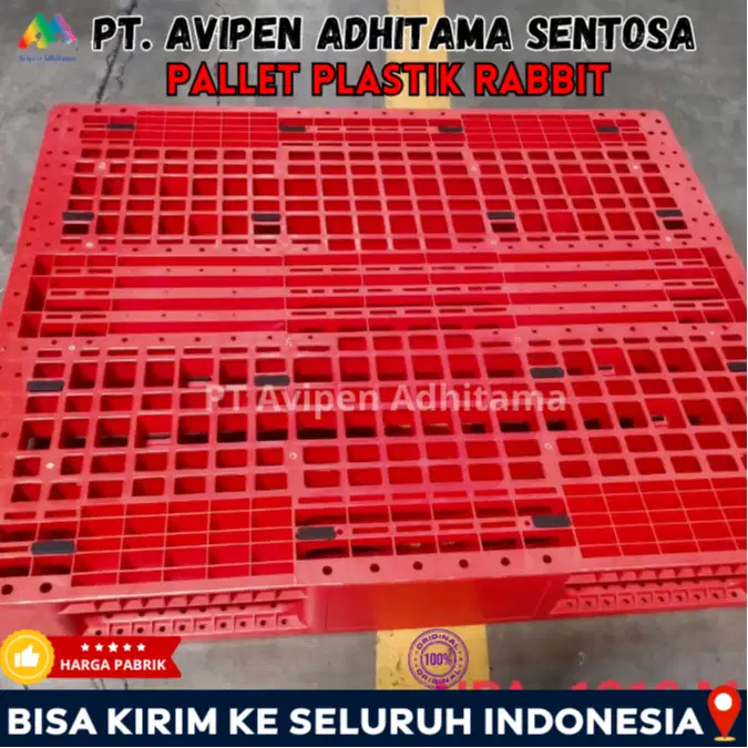 Pallet Plastik Rabbit Heavy Duty Pallet Gudang Industri Medan