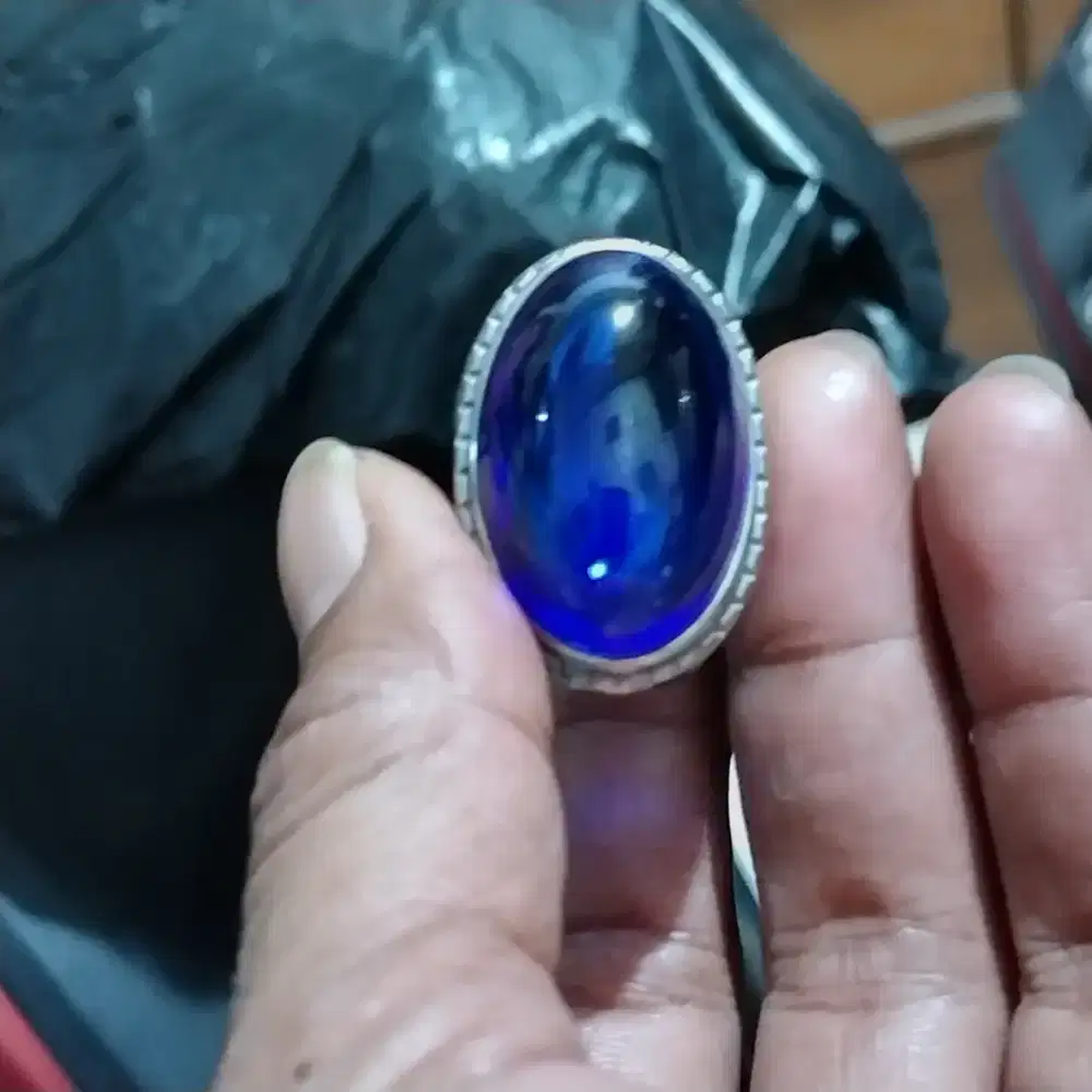 King safir blue obsidian natural