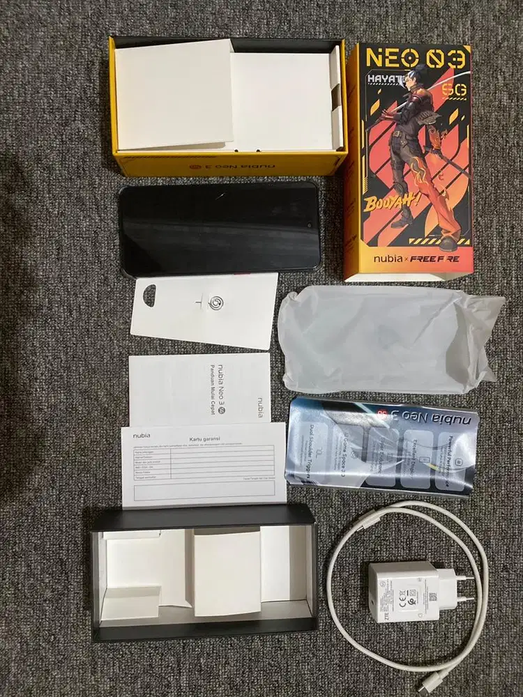 Nubia Neo 03 5G 8+12/256 GB fullset bekas minus